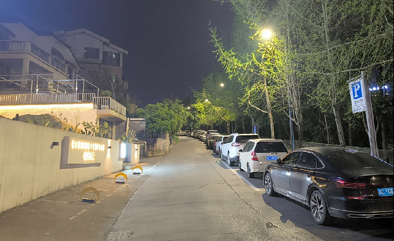 四川自贡滨湖路867米道路亮灯解民忧