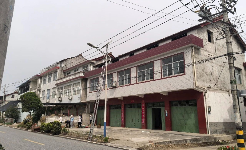 陕西汉中城固县文川镇文西村完成老旧路灯更换