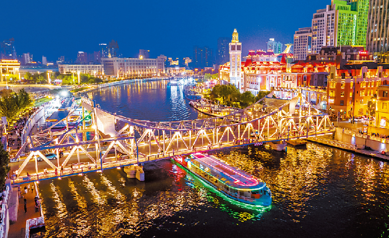 灯光改造添彩天津夜