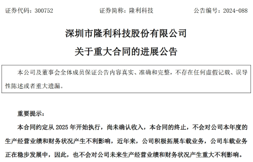 隆利科技30亿Mini LED车载背光项目